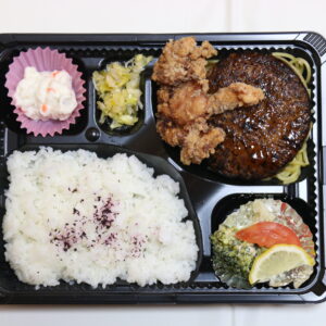 ※町内団体・スポーツ観光おおさきがご案内する大会限定※【もんちゃん】ジュニア弁当 デミハンバーグ＆からあげ